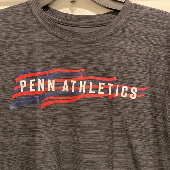 Small Dark Grey heathered Nike Dri Fit Penn Athletics shirt. Good condition. - Picture 2 of 3